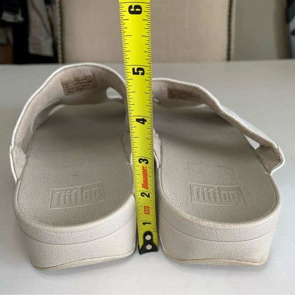 Women’s FitFlop Metallic Silver FitFlop Slide - Sz 9 - Picture 6 of 11